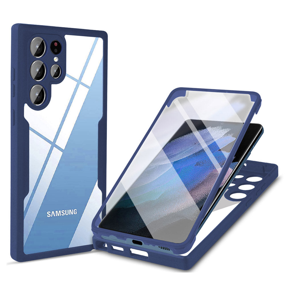 For Samsung Galaxy S23 Ultra Phone Case Camera Lens Protection Acrylic TPU Phone Cover with PET Screen Film For Samsung Galaxy S23 Ultra Phone Case Camera Lens Protection Acrylic TPU Phone Cover with PET Screen Film